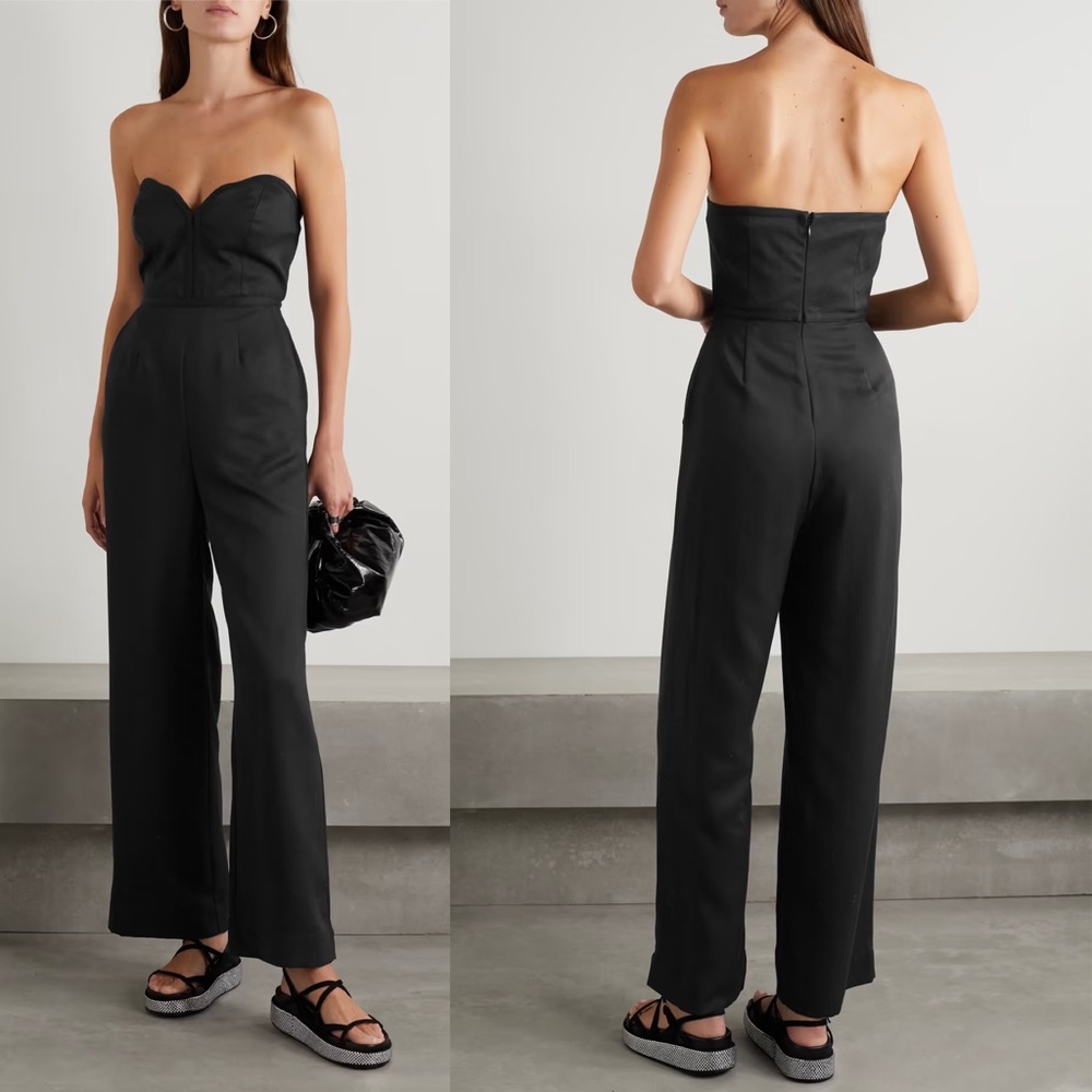 New Mara Hoffman Clara Strapless Jumpsuit - Picture 1 of 6